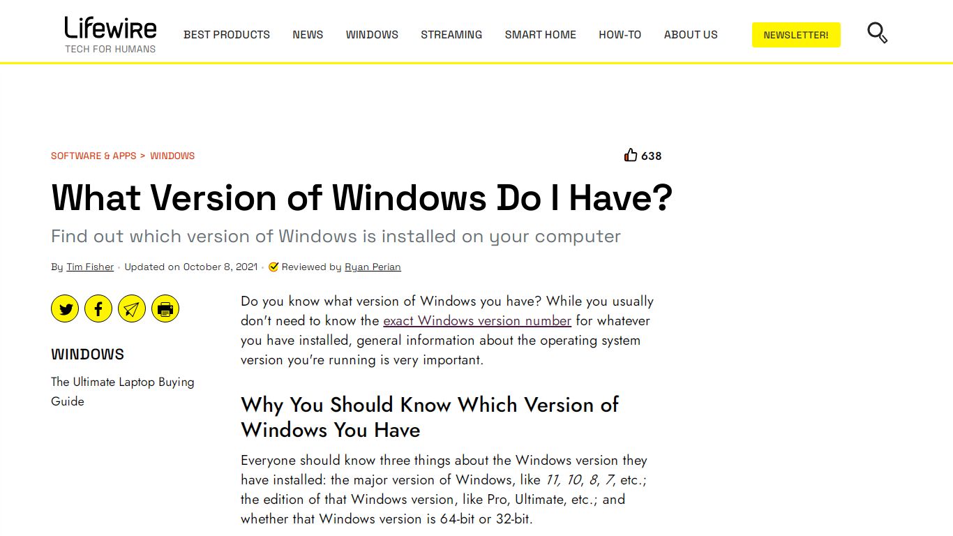 What Version of Windows Do I Have? - Lifewire